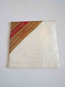 Two Vintage Handkerchiefs - New Old Stock - Blue & White