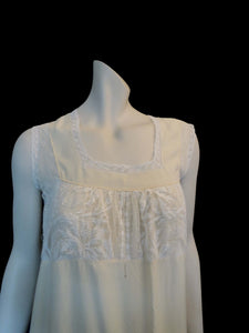 1920s Cream Nightgown With Lace Bodice - Bust 89 cm Louisa Amelia Jane Vintage 1920s Cream Nightgown With Lace Bodice - Bust 89 cm Louisa Amelia Jane Vintage