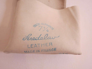 1950s vintage long beige suede leather gloves