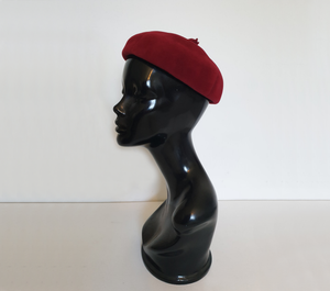1950s Red Felt Hat