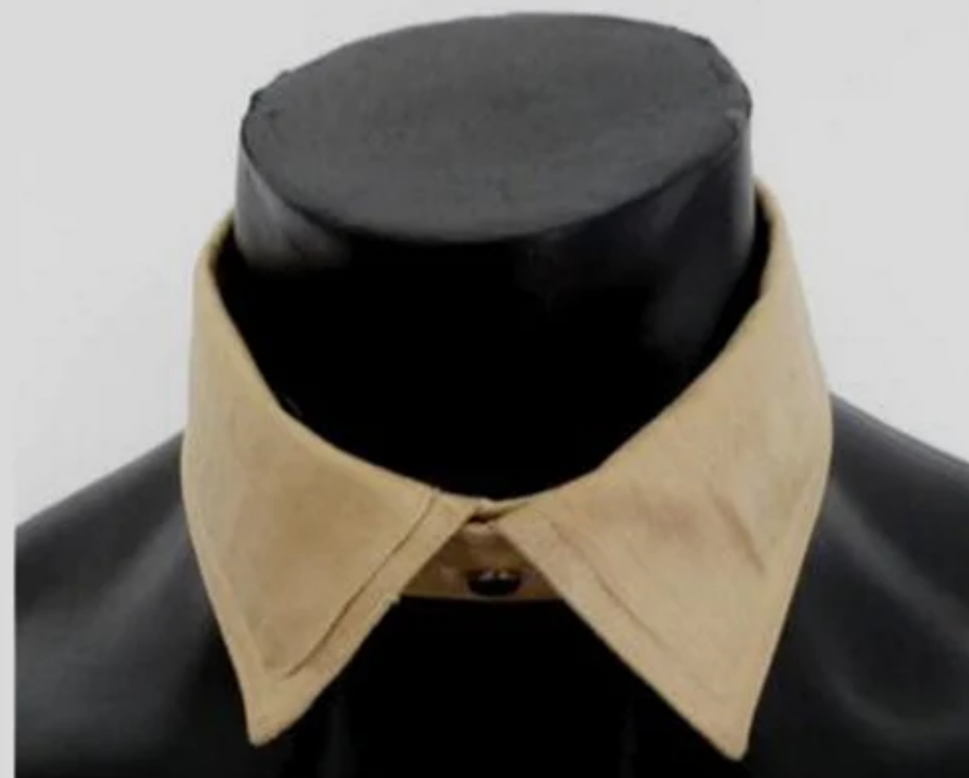 Detachable Silky Tan Soft Collar - 1920s, 1930s